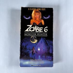 Zombie 6: Monster Hunter AKA Absurd / Rosso Sangue VHS Tape Rare Horror D’Amato